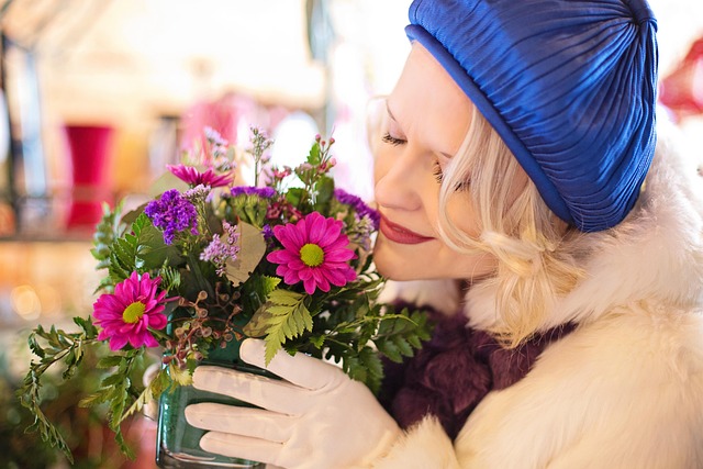 flower shop, nature, flowers, shop, bouquet, flower background, love, florist, blooms, woman, smelling flowers, sniffing flowers, purple, flower wallpaper, beautiful flowers, pink