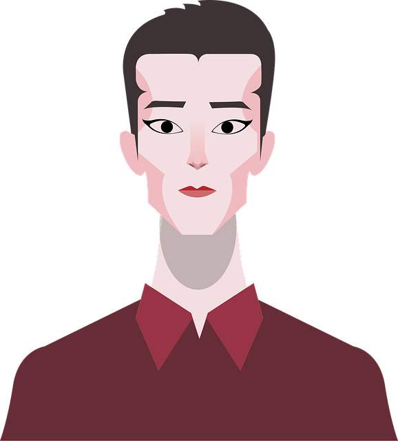 Free man face portrait vector