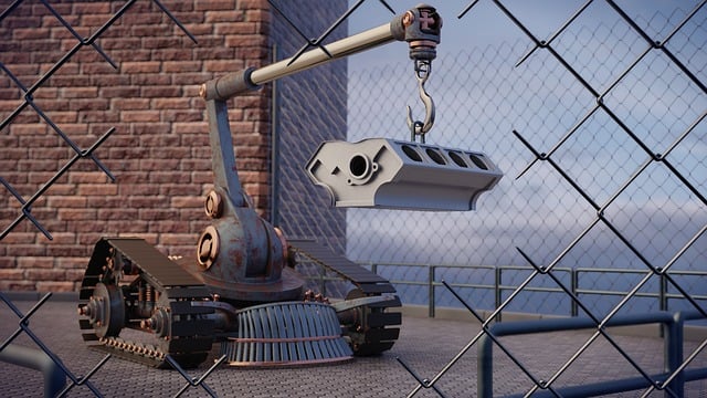 Free robot technology toy illustration
