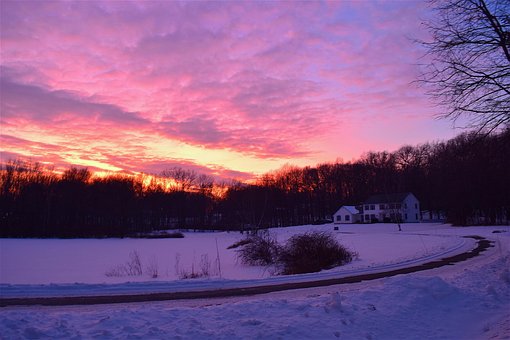 Free Sunset House photo and picture