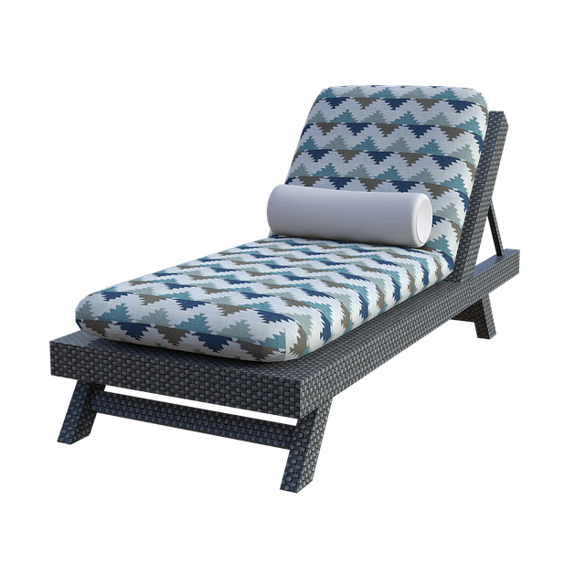 Free chair beach lounger illustration
