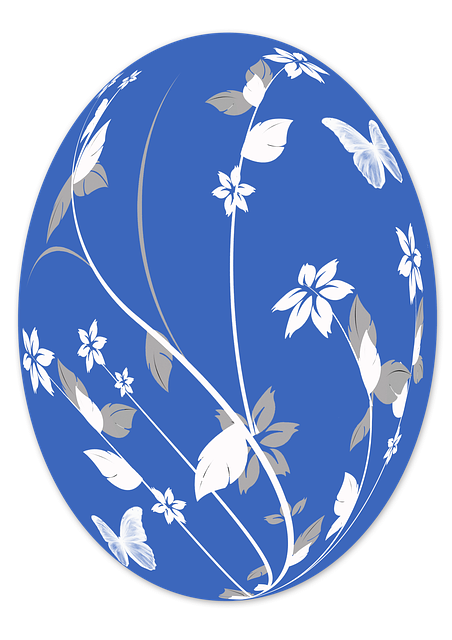 Free egg easter egg flower illustration