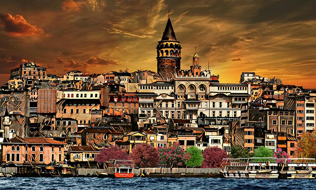 Free galata istanbul tower illustration