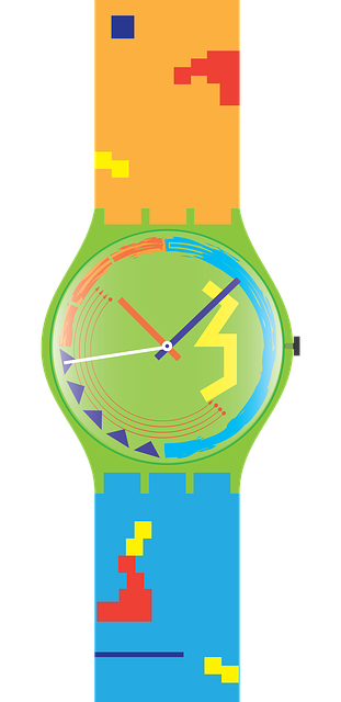 Free swatch watch colorful illustration
