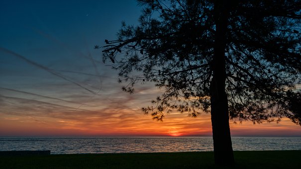 Porec, Natur, Kroatien, Skumring