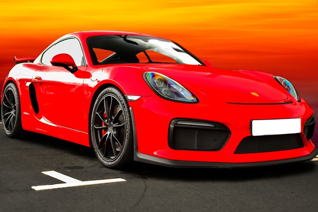 Porsche Cayman Gt4, Sonnenuntergang