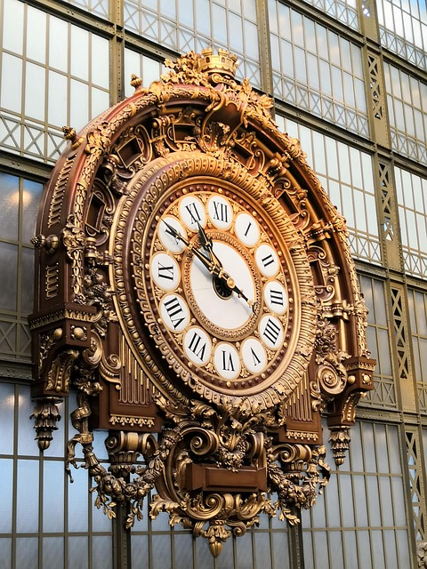 Reloj, Estación, Tren, Antigua, Orsay