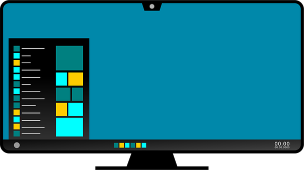 Bildschirm, Fernseher, Computer