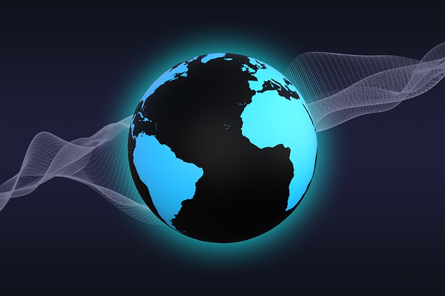 Free network global communication illustration
