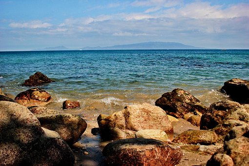 Free Beach Rocks photo and picture