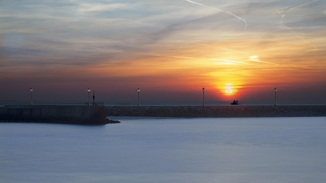 Apus De Soare, Scheveningen, Mare