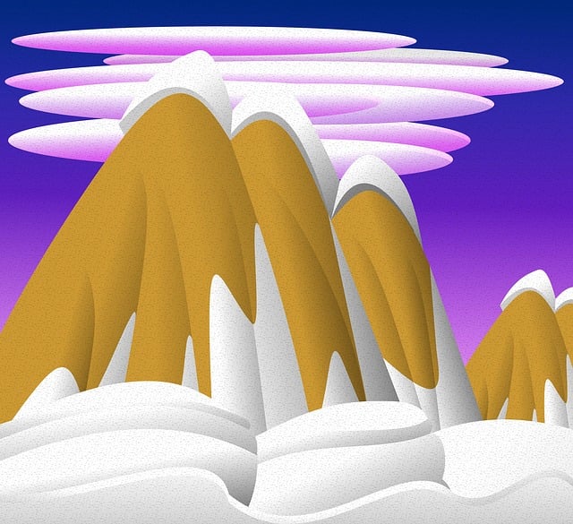 Free europa positive thinking mountain illustration