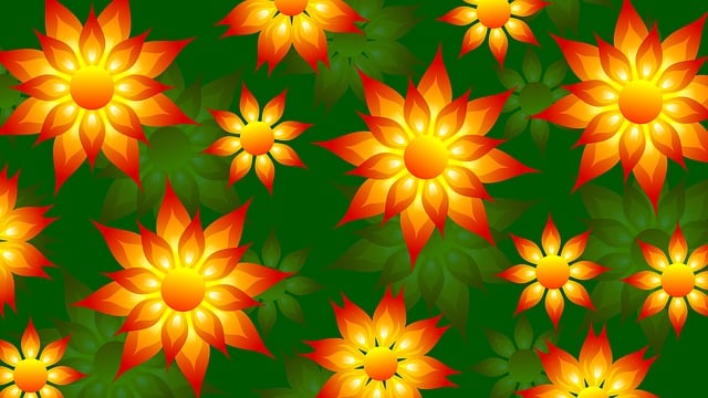 Free flower pattern floral illustration