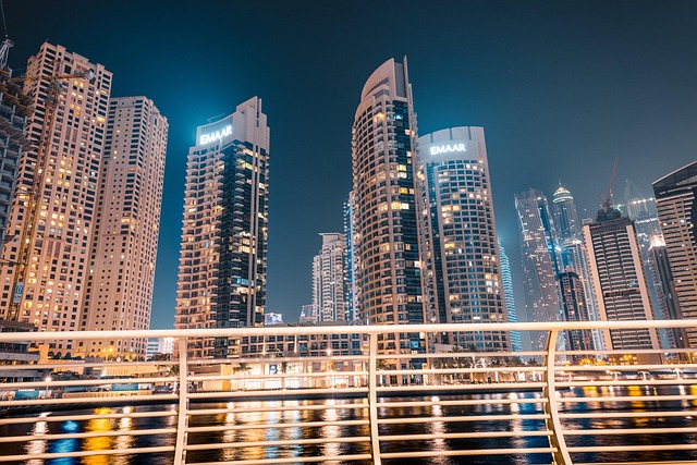 Dubaj, Asie, Orient, Marina, Panoráma