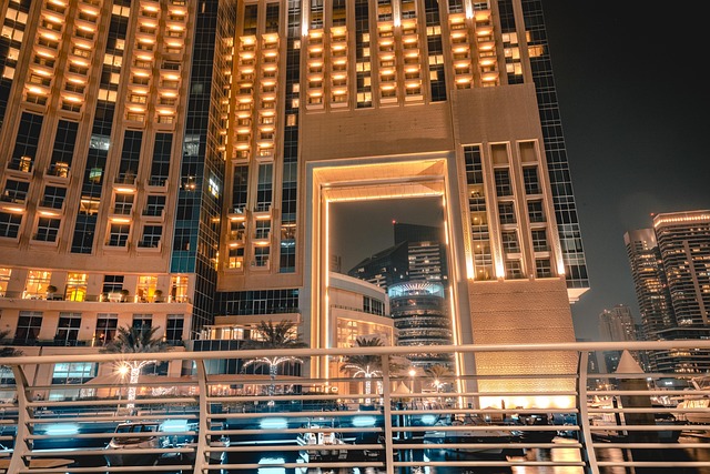 Dubaj, Asie, Orient, Marina, Panoráma