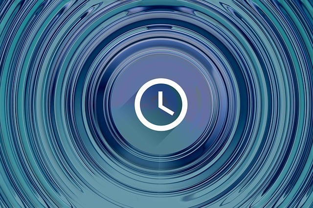 Free clock waves deadline illustration