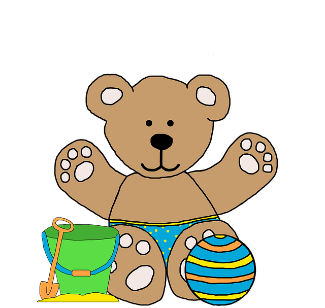 Free Bear Beach illustration and picture
