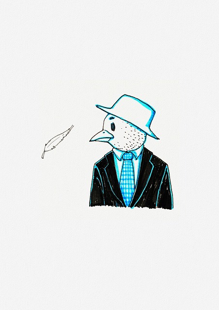 Free birds feathers men illustration