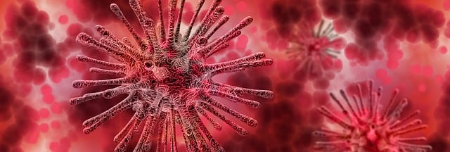 Free virus microscope infection illustration