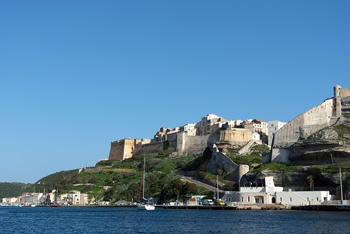 Bonifacio, Korsika, Zitadelle, Meer