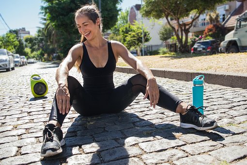 Chica, Mujer, Fitness, Hermosa, Sonrisa