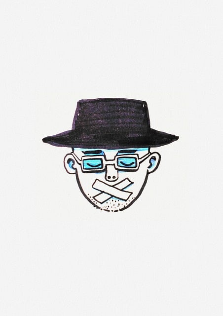 Free men silence hats illustration