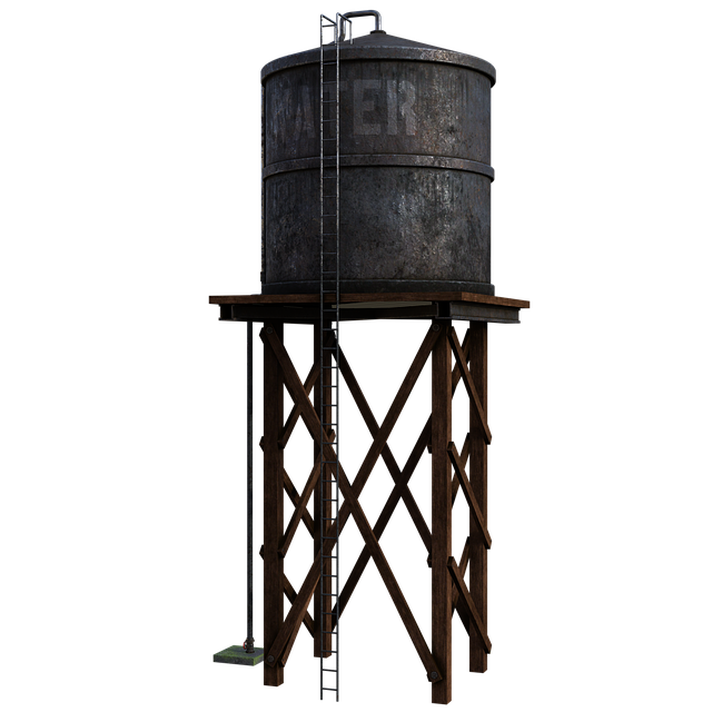 Free water tower park illustration