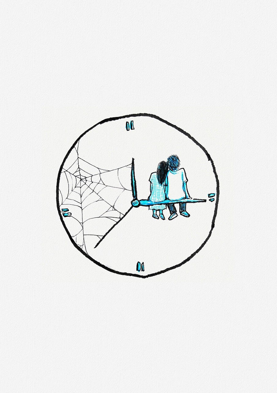 Free clock time lover illustration