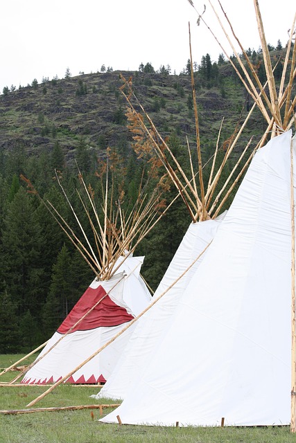 Free Tipi Mountains photo and picture