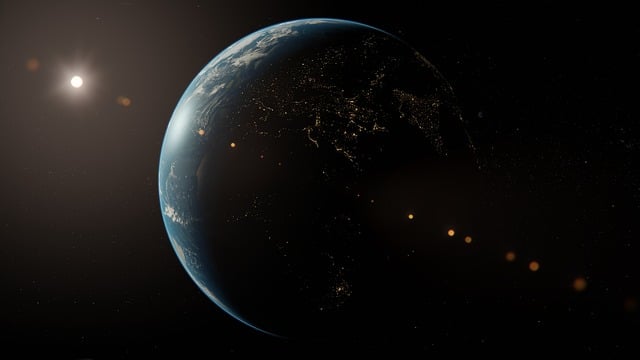 Free planet atmosphere night illustration