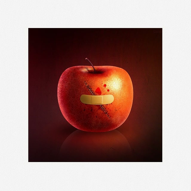 Free fantasy fairy tale apple illustration