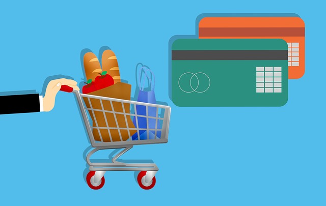 Free card cart shopping illustration