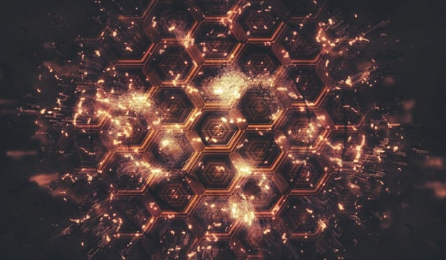 Free technology grid modern illustration