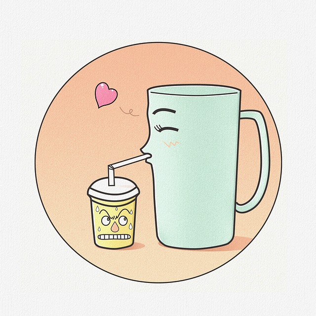 Free fantasies milk tea coffee illustration