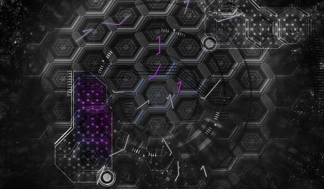 Free technology cyber network illustration