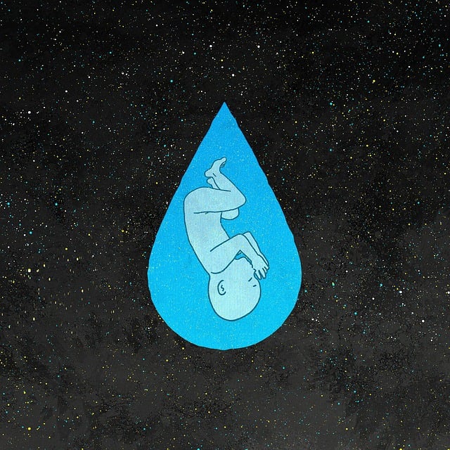 Free fantasy water droplets children illustration