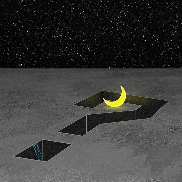 Free fantasy night doubt illustration