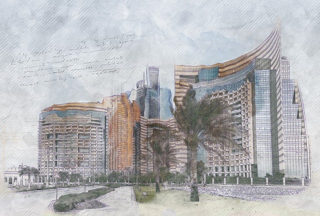 Free building architecture emirates illustration