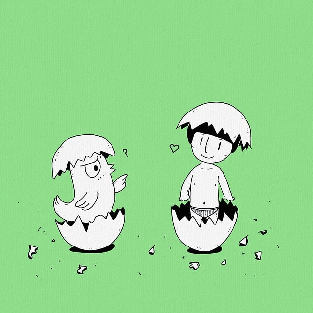 Free fantasy eggs chickens illustration