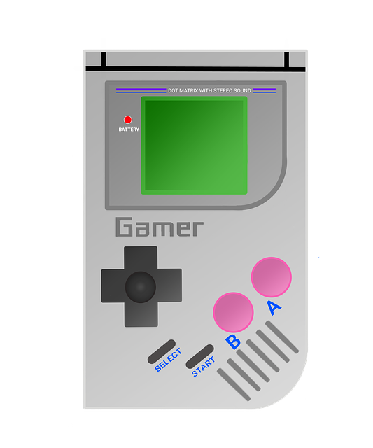 Free game boy handheld gaming illustration