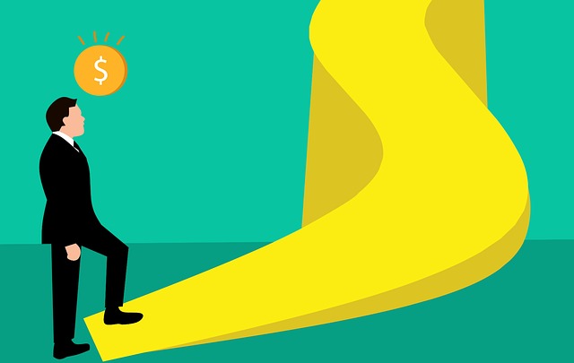 Free success growth walk illustration