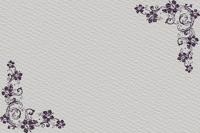 Free flower decoration paper illustration