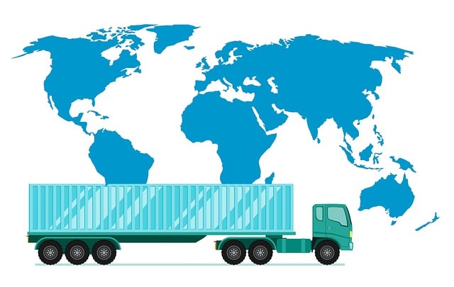 Free heavy truck carrying illustration