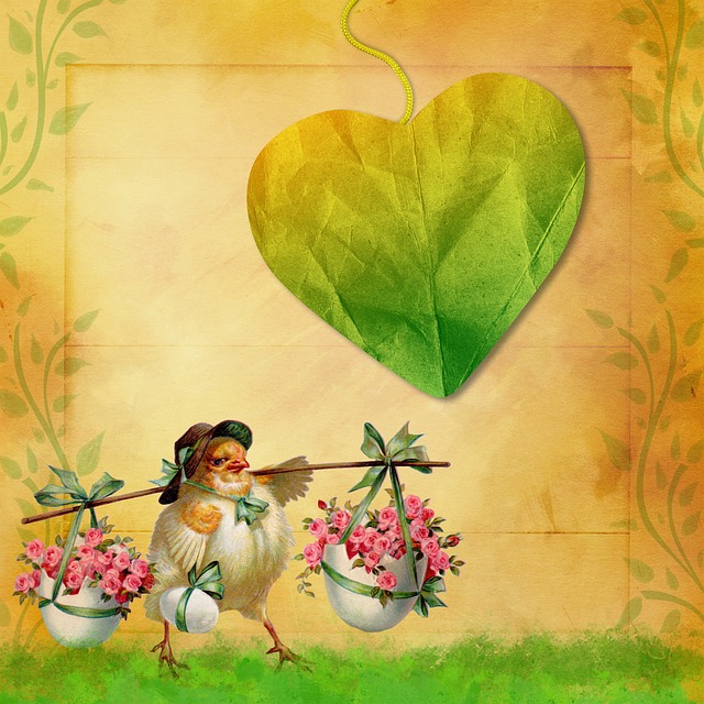 Download free HD stock image of Easter Card Easter Free easter card easter vintage illustration