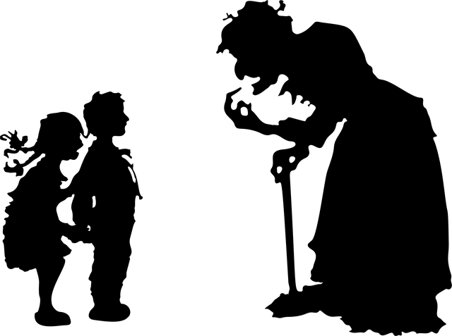 Free witch woman silhouette vector
