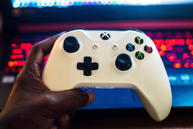 Spil, Pc, Bærbar, Sort, Hånd, Pude, Xbox
