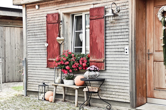 Fensterladen, Dekoration, Holztür