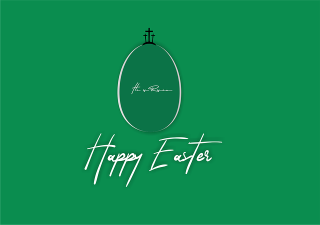 Free easter risen christ illustration