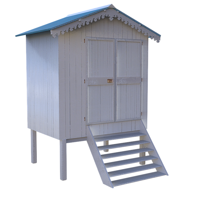 Free cabin beach white illustration