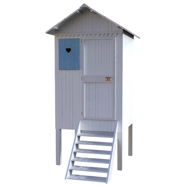 Free beach cabin house illustration
